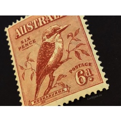 Australian 1932 Kookaburra Stamp 6d | Pre-Decimal |  Large Format | MH