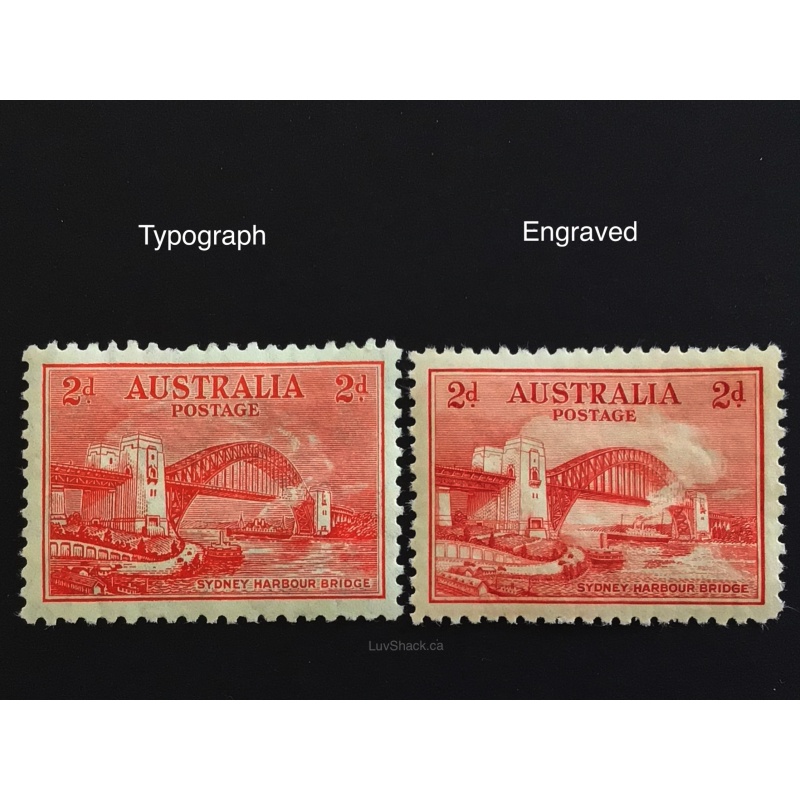 Opening of the Sydney Harbour Bridge | Pre-Decimal | Red 2d *Typograph | MH
