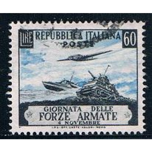 Italy 615 Used Boat plane and tank 1952 CV 7.00 (MV0274)