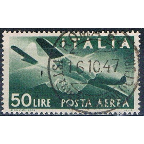 Italy C113 Used Plane clasped hands 1945 CV 20.00 (I0838)