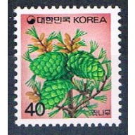 Korea 1580 Unused White Pine 1990 (K0012)+