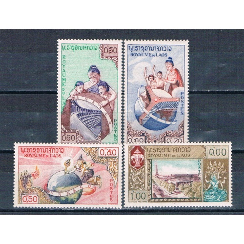 Laos 49-51 Unused set UNESCO 1958 CV 2.80 (L0725)