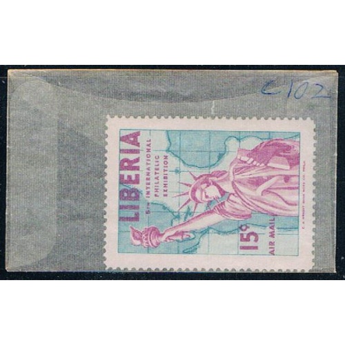 Liberia C102 Unused Statute of Liberty 1956 (L0622)