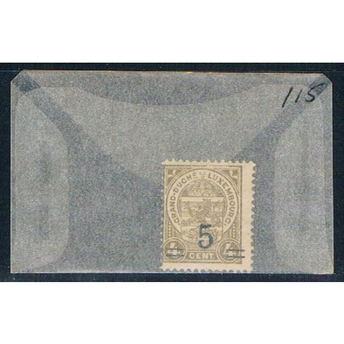 Luxembourg 115 Unused COA surcharge 1916 (L0215)