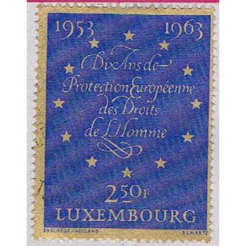 Luxembourg 402 Used Twelve stars of council (BP2382)