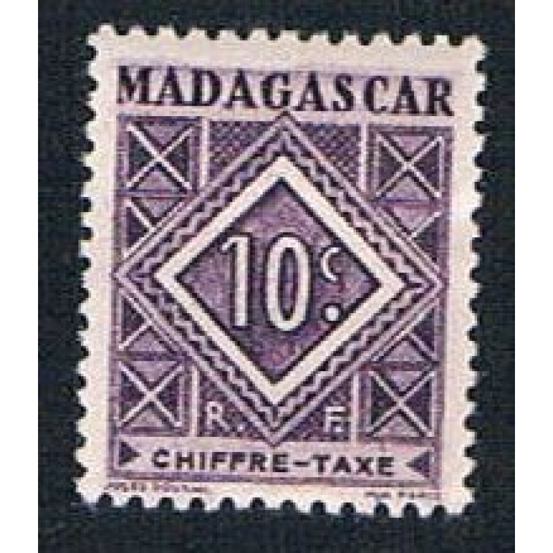 Madagascar J31 MLH Postage Due Numeral (BP1426)