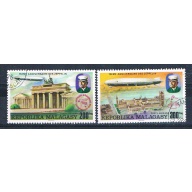 Malagasy C158-59 Used set Zeppelins 1976 CV 1.50 (MV0046)