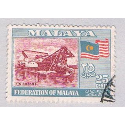 Malaya Federation 82 Used Tin dredge (BP2246)
