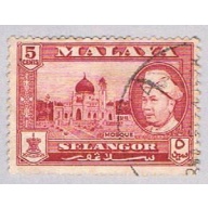 Malaya Solangor 105 Used Sultan Hisamud Din Shah (BP23211)