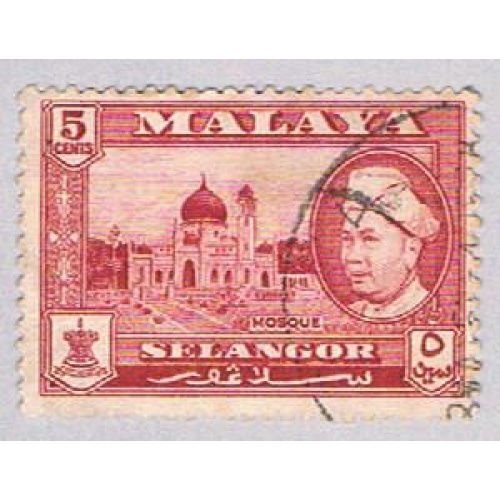 Malaya Solangor 105 Used Sultan Hisamud Din Shah (BP23211)