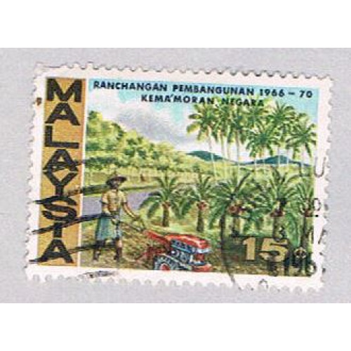 Malaysia 37 Used Plowing and Palms (BP23610)