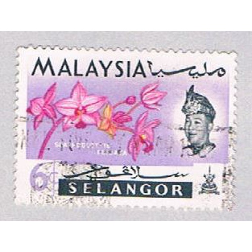 Malaysia Selangor 126 Used Flowers (BP25218)