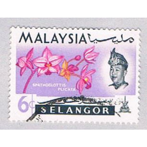 Malaysia Selangor 126 Used Flowers (BP25219)