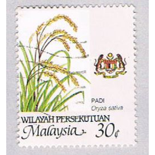 Malaysia Wilayah Persekutuan 7 Used Padi Flower (BP24918)