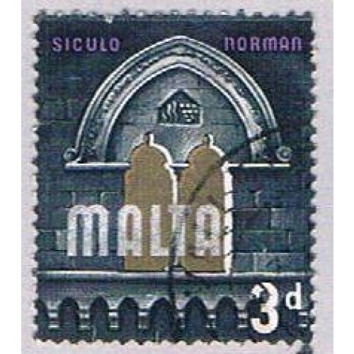 Malta 317 Used Sicculo Norman Arch 1965 (BP34513)