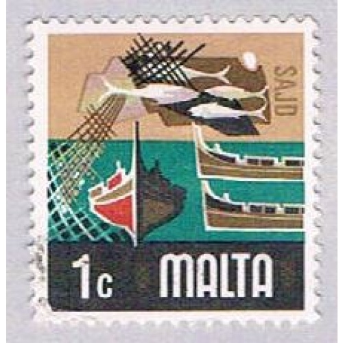 Malta 458 Used Fishing 1973 (BP34520)