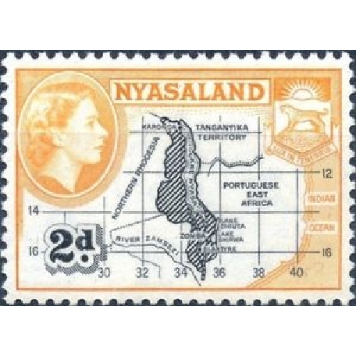 Nyasaland 100 MNH 1953 issue