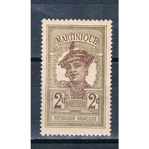 Martinique 63 Unused Woman 1908 (M0378)+