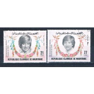 Mauritania 515-16 Used set Princess Diana 1982 CV 1.25 (MV0030)