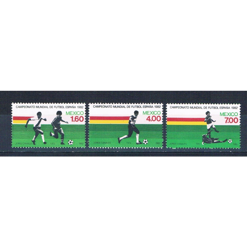 Mexico 1278-80 Unused set World cup 1982 CV 3.00 (M0312)