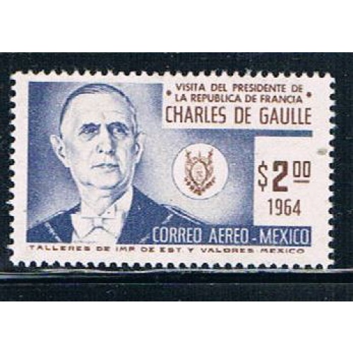 Mexico C281 Unused Charles De Gaulle CV 2.50 (M0170)
