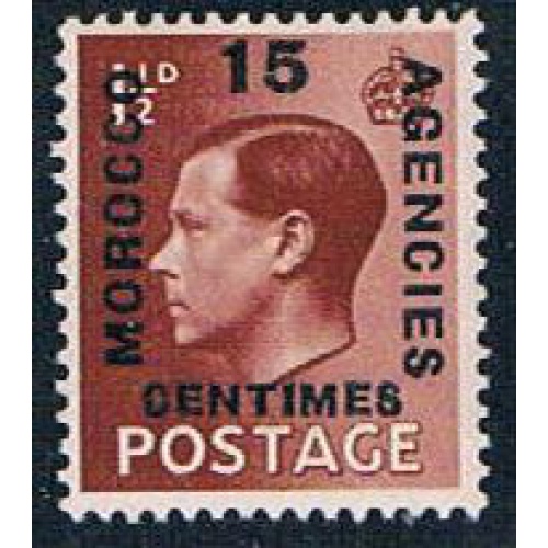 Morocco Agencies 80 MLH surcharged 1936 (M0295)+
