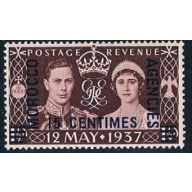 Morocco Agencies 82 MLH surcharged 1937 (M0297)+