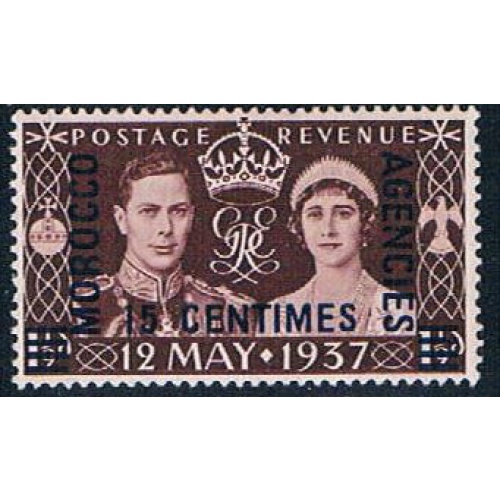 Morocco Agencies 82 MLH surcharged 1937 (M0297)+