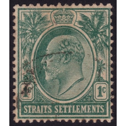 STRAITS SETTLEMENTS 1904 KE7 1c Sc#109 USED @N371