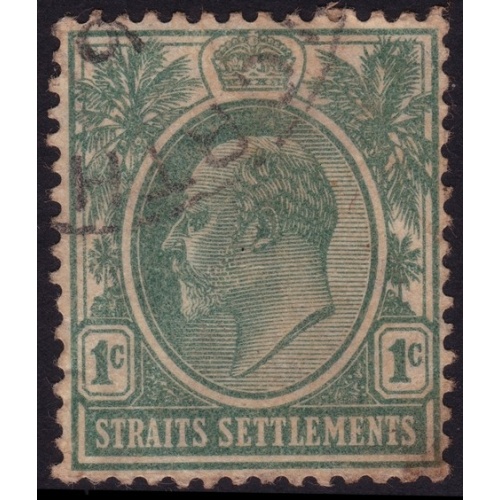 STRAITS SETTLEMENTS 1904 KE7 1c Sc#109 USED @N373