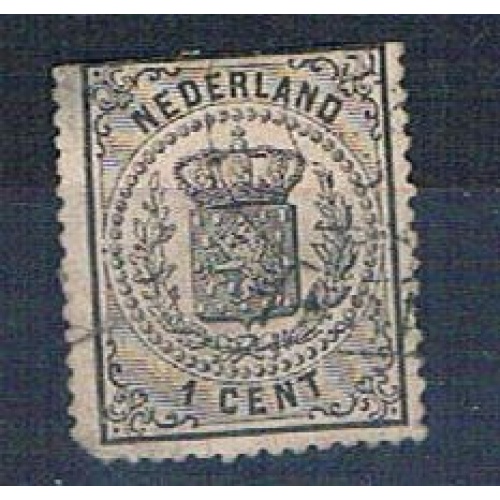 Netherlands 18 Used Coat of Arms 1869 CV 70.00 (HV0060)