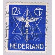 Netherlands 200 Used Star Dove and Sword 1933 (BP32733)