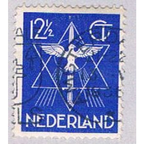 Netherlands 200 Used Star Dove and Sword 1933 (BP32733)