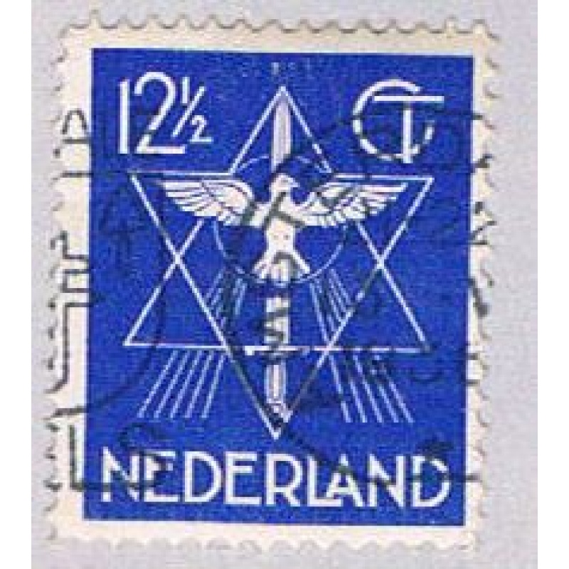Netherlands 200 Used Star Dove and Sword 1933 (BP32733)