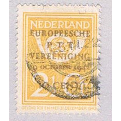 Netherlands 244 Used Post horn and lion 1943 (BP32913)