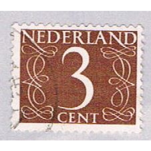 Netherlands 340 Used Numeral 3 1953 (BP33335)