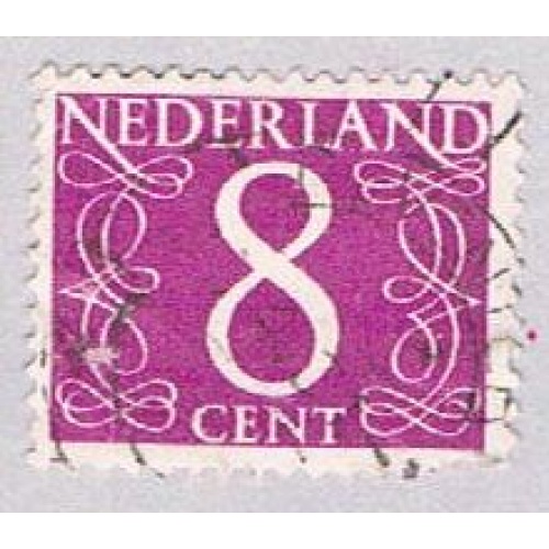 Netherlands 340 Used Numeral 8 1953 (BP3344)