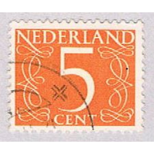 Netherlands 342 Used Numeral 5 1953 (BP3341)