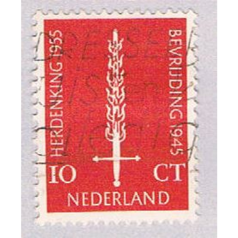 Netherlands 367 Used Flaming sword 1955 (BP32918)