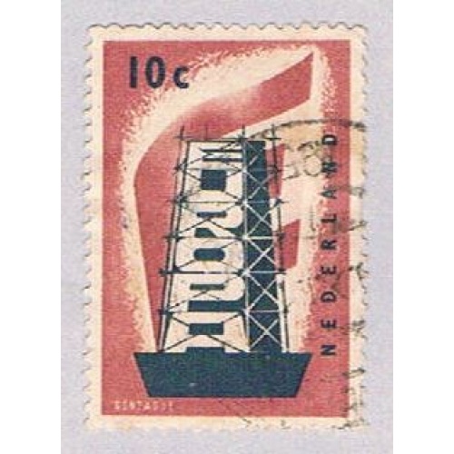 Netherlands 368 Used Rebuilding Europe 1956 (BP32622)
