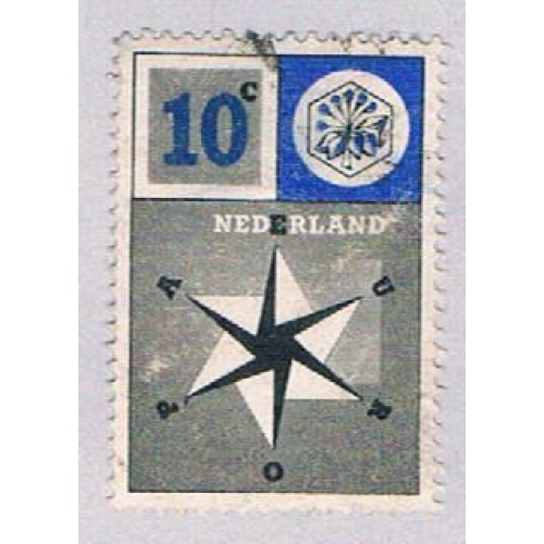 Netherlands 372 Used United Europe 1957 (BP32623)