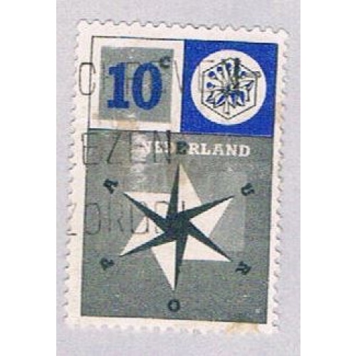 Netherlands 372 Used United Europe 1957 (BP32624)