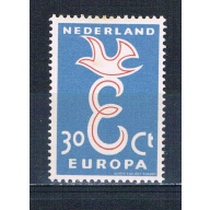 Netherlands 376 MLH Europa 1958 CV 2.00 (HV0118)