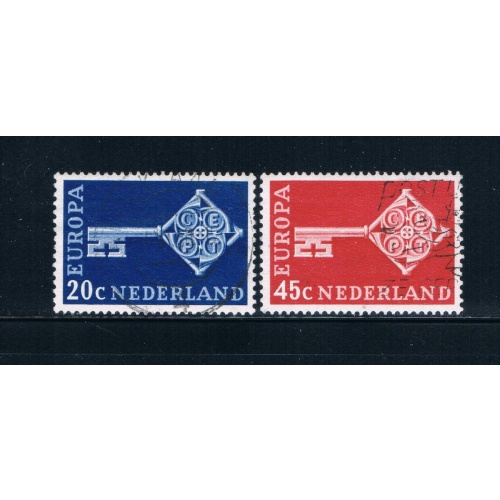 Netherlands 452-53 Used set Europa 1968 (N0402)