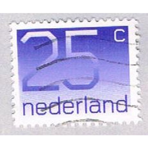 Netherlands 538 Used Numeral 25c 1976 (BP33420)