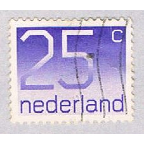 Netherlands 538 Used Numeral 25c 1976 (BP33421)