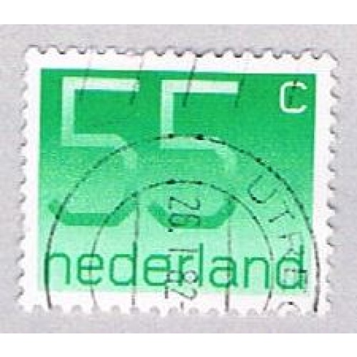 Netherlands 543 Used Numeral 55c 1976 (BP33427)