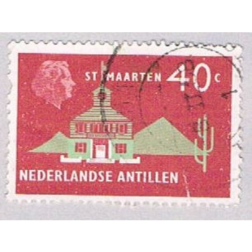 Netherlands Antilles 252 Used Town Hall 1958 (BP32518)