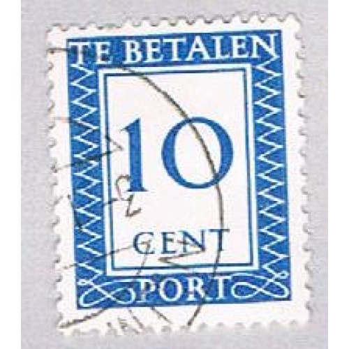 Netherlands J87 Used Numeral 1947 (BP33529)
