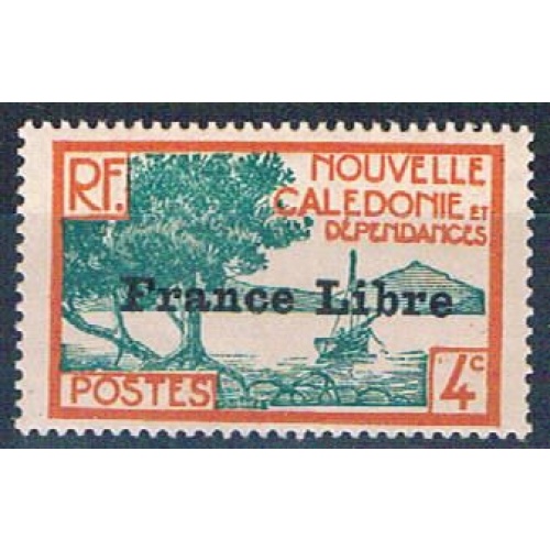 New Caledonia 220 Unused Bay of Paletuviers overprint 1941 CV 13.50 (N0589)+